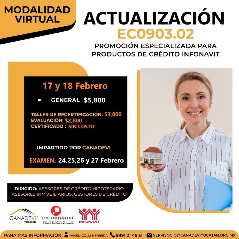 EC0903.02 (Actualización) Promoción Especializada para productos de crédito INFONAVIT