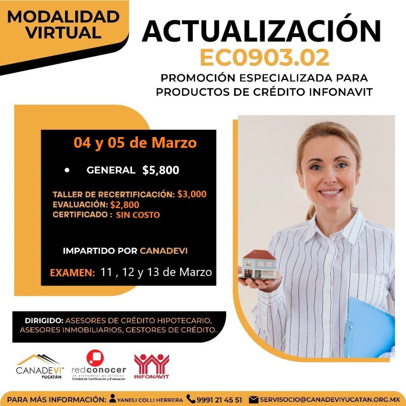 EC0903.02 (Actualización) Promoción Especializada para productos de crédito INFONAVIT