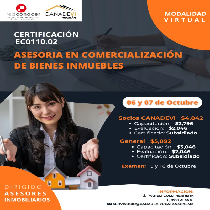 EC0110.02 Asesoría en Comercialización de Bienes Inmuebles